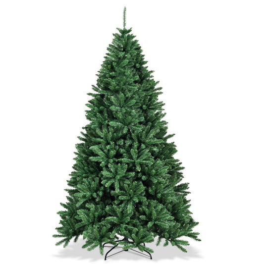 7.5Ft Artificial PVC Christmas Tree Stand Indoor Outdoor Green