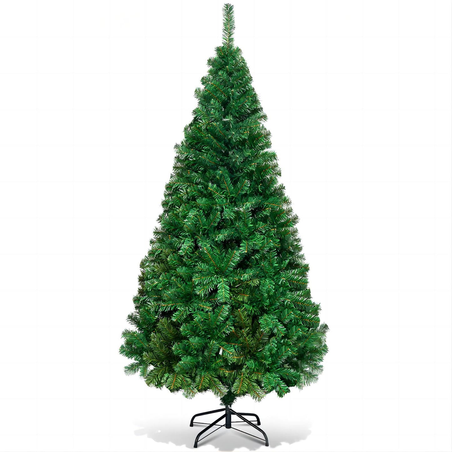 6Ft Artificial PVC Christmas Tree Stand Indoor Outdoor Green