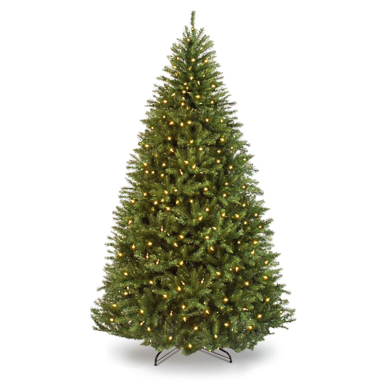 GIKPAL 6Ft Pre-lit Spruce Artificial Hinged Christmas Pine Tree Prelighted Holiday Xmas Tree for Home Party Decoration with 250 Warm White Lights and 800 Branch Tips, Green