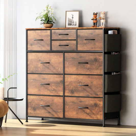 ONME 10 Drawer Dresser, Chest of Drawers for Bedroom