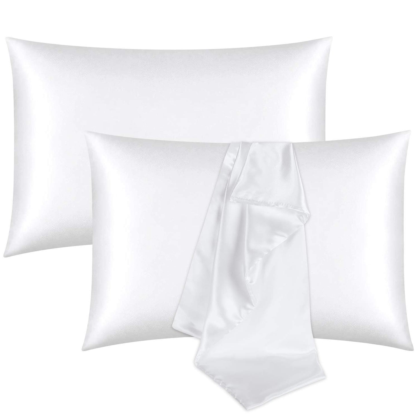 ONME Satin Pillowcase, 20x30in Glossy Cooling Silky Satin Pillow Covers