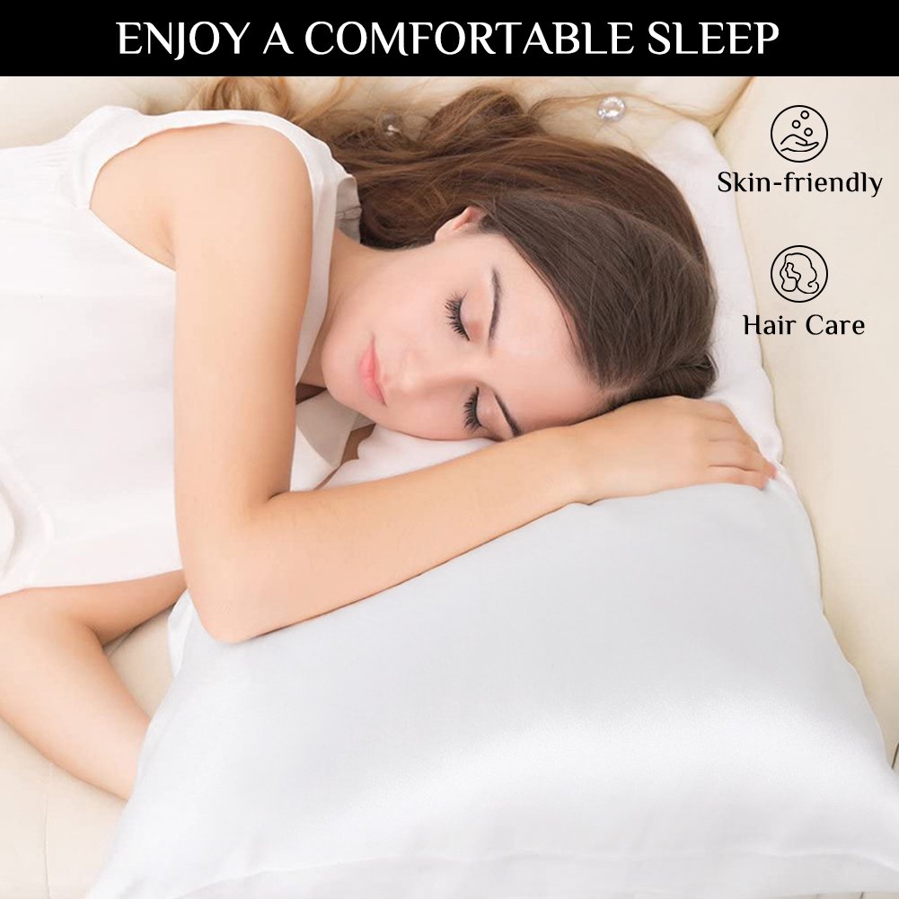 ONME Satin Pillowcase, 20x30in Glossy Cooling Silky Satin Pillow Covers